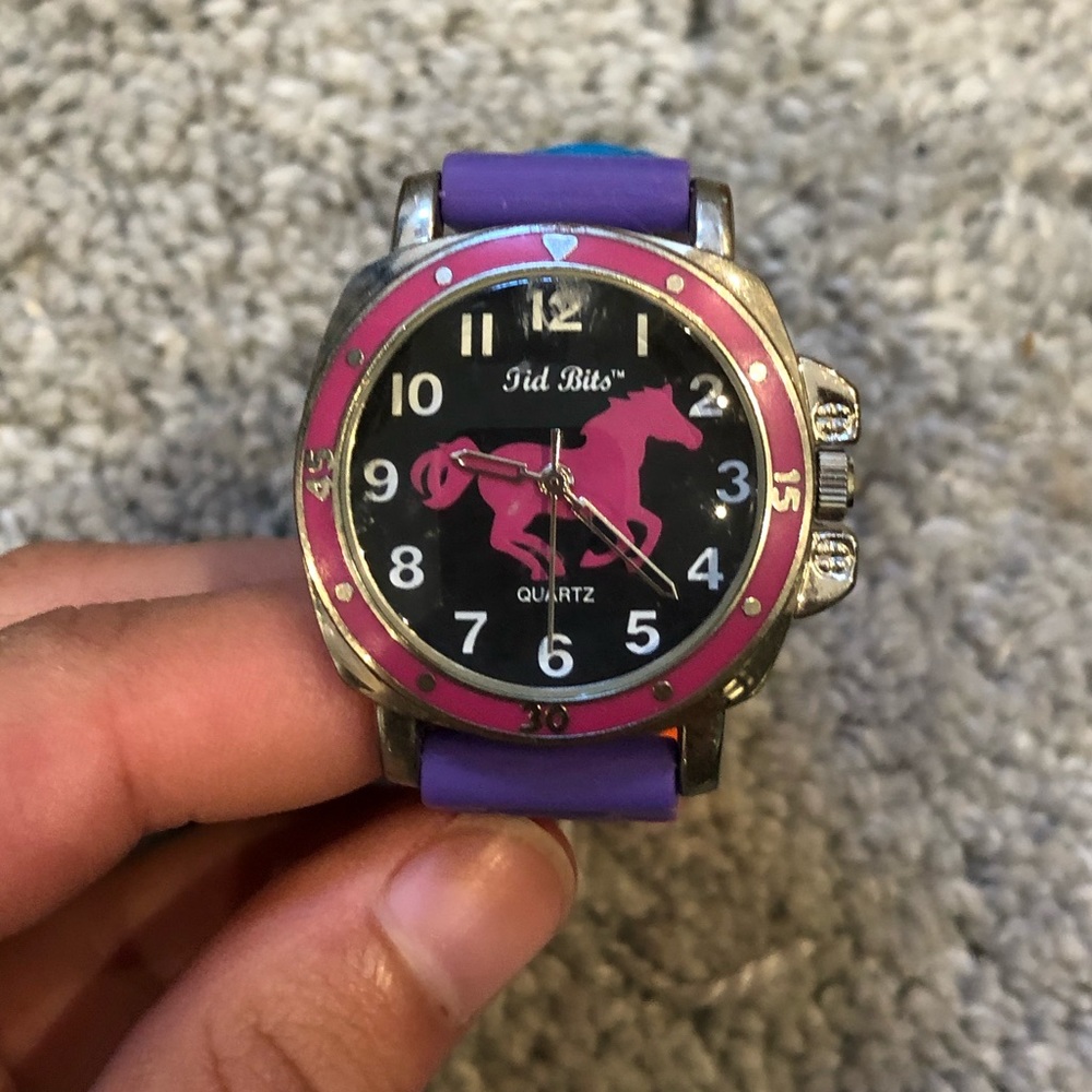 Girls Rainbow Horse Watch